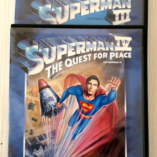 Superman DVD new, movies 2, 3, 4 with subtitles