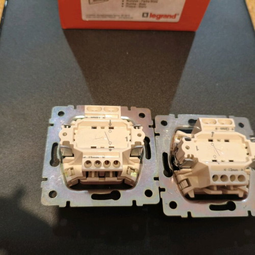Legrand switches new, 1 double button, 2 single button