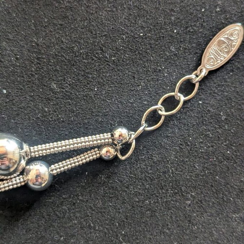 Oxette bracelet new, silver plated with platinum finish