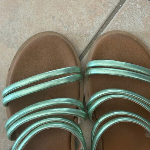 Green sandals used, size 39