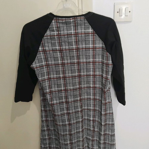 Checked nightdress like new, size M, multicolored