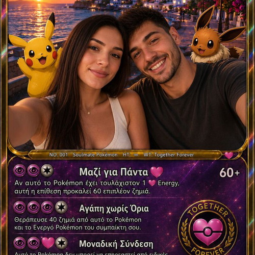 Custom Pokémon Style Card new, personalized collectible fan art