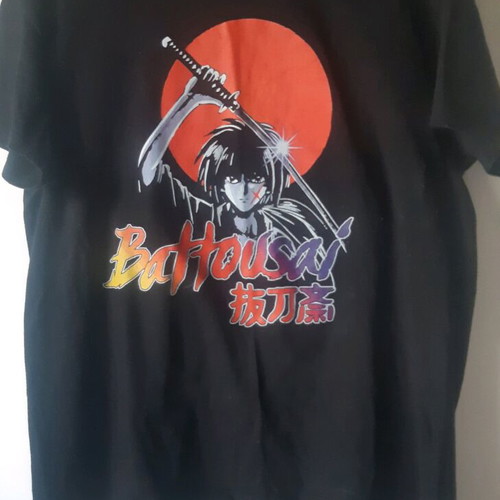 Samurai X Rurouni Kenshin T-shirt used, size S, black
