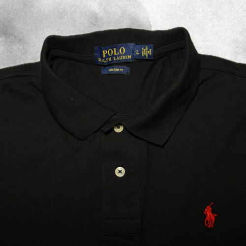 Ralph Lauren men's black polo shirt size L like new