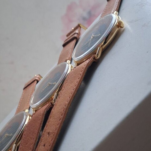 CANNON 17Jewels Swiss watches like new, set of 3 with leather straps