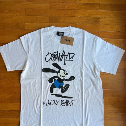 Stussy Oswald Lucky Rabbit Tee Large new, white