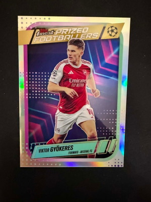 2025-26 Topps Finest Viktor Gyokeres #PF-25 Prized Footballers Refractor card new