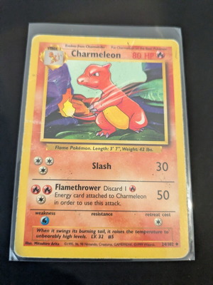 Charmeleon Pokemon Vintage Base Set 24/102 card like new