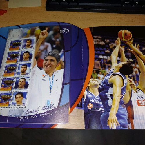 Book with personal stamps Eurobasket 2005 new
