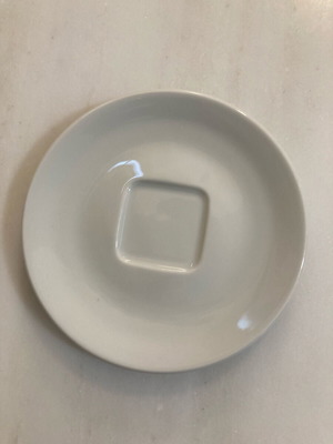 IPA Italy white porcelain saucer like new