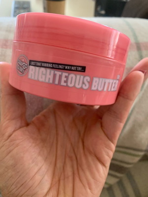 Body butter used, half quantity