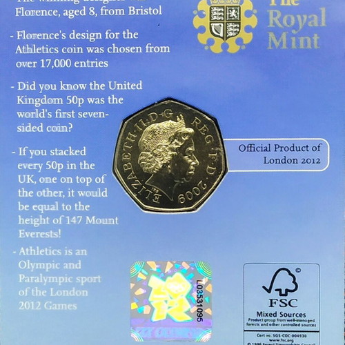 Collectible rare coin London 2012