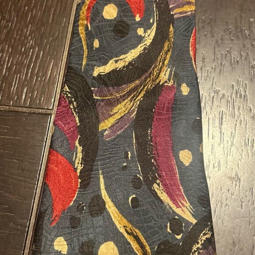 Missoni vintage tie used, multicolored, 100% silk