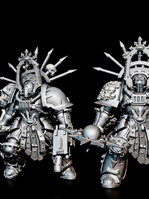 Chaos Lord in Terminator Armour proxy miniature