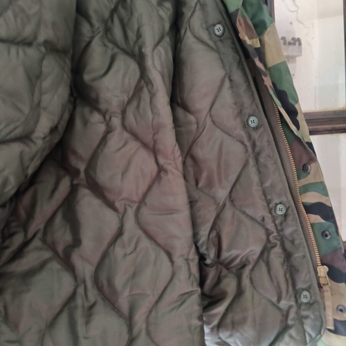 Woodland jacket with removable lining, new, set with pants and shirt
