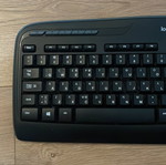 Logitech K360 wireless keyboard used, Greek/English layout