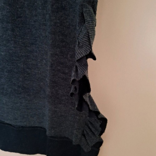 Zara women's petrol knitted top with side cut detail like new