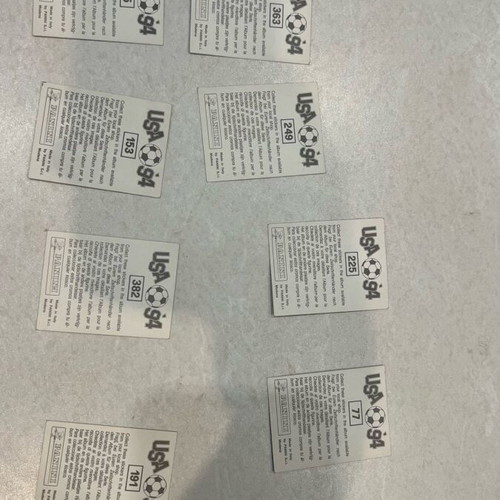 Panini World Cup 1994 stickers new, 8 country badges