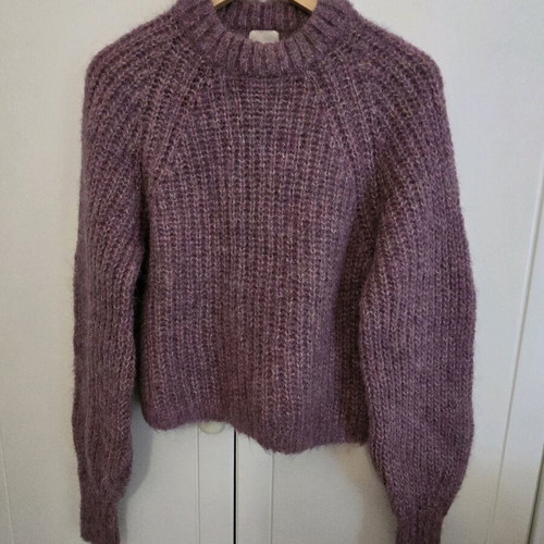 Alpaca H&M sweater purple like new size XS