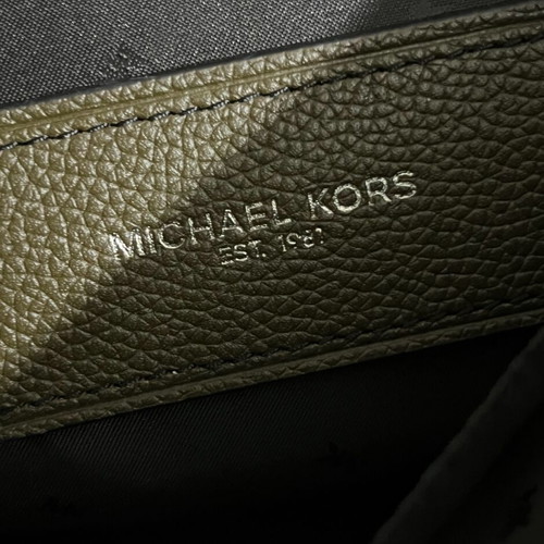 Michael Kors Cooper Crossbody Leather Bag like new, olive green