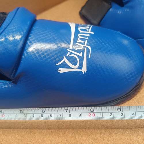 Olympus Sport Kids Karate and Taekwondo Shin Guards and Gloves Set used
