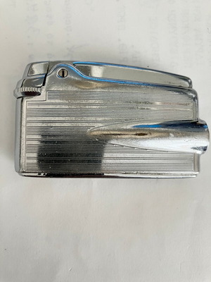Ronson Varaflame vintage lighter used satin chrome finish