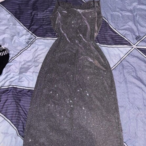 Sparkly dress new, perfect fit, black and grey, size S