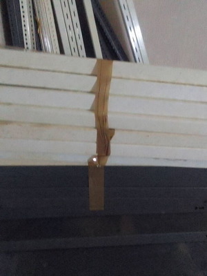 Dexion Type Shelves And Columns Used, Various Sizes, Grey And White