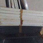 Dexion Type Shelves And Columns Used, Various Sizes, Grey And White
