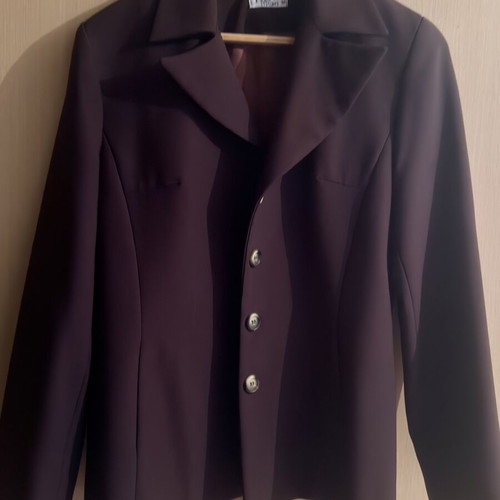 A-Style classic women's jacket, dark brown, size M