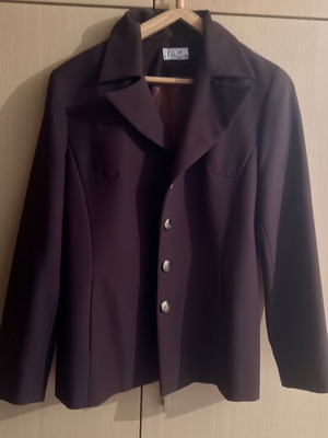 A-Style classic women's jacket, dark brown, size M