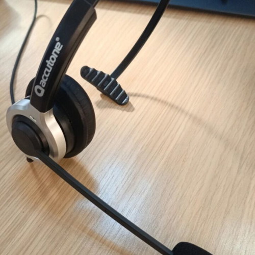 Accutone WB610MKII Mono Wired Headset new, durable for call centers