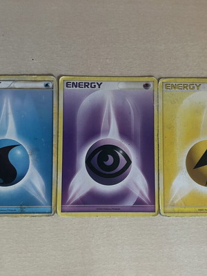 Pokemon energy cards used, pack of 3