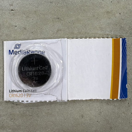 CR1620 Lithium Coin Cell Battery, packaged