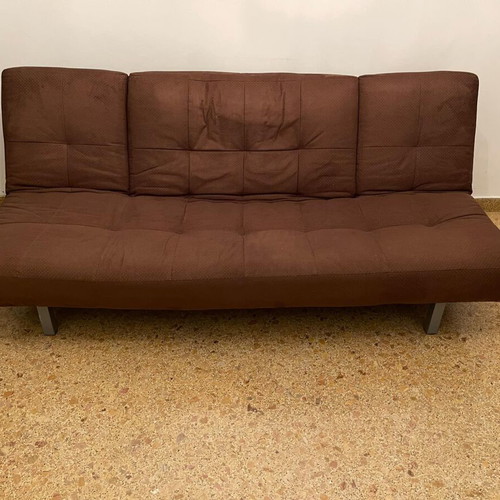 Sofa bed like new 200x120 with legs and zipper