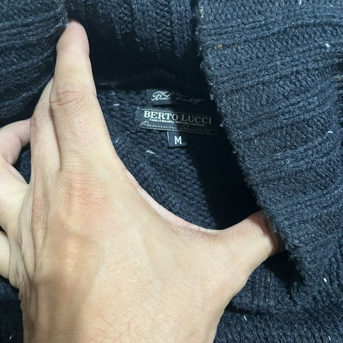 Berto Lucci sweater used, size M, blue
