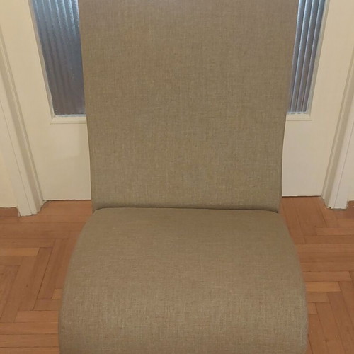 Handmade armchair olive with waterproof fabric like new