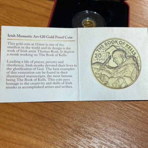 20 Euro Gold Coin 2012 Irish Monastic Art new