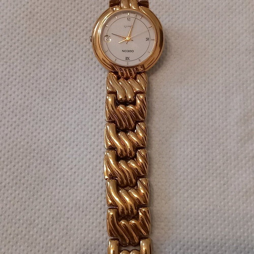 Odeon watch new Swiss gold-plated women's