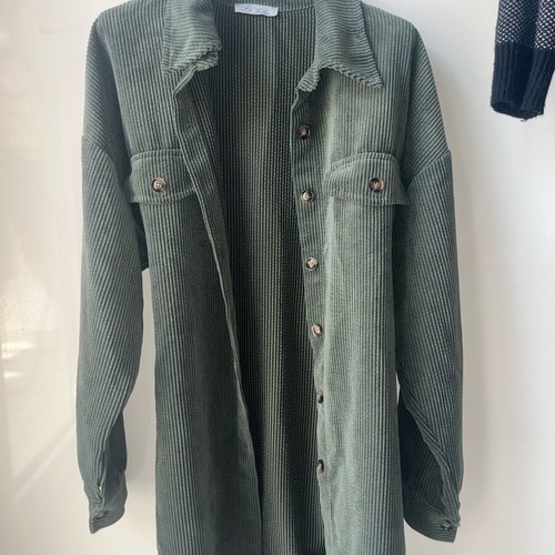 Olive corduroy dress-jacket like new, size M/L