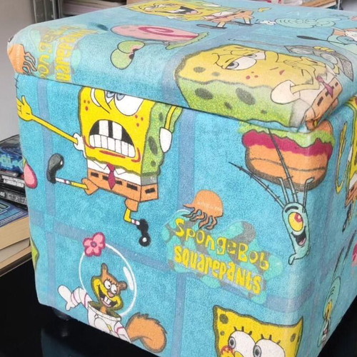 SpongeBob Storage Stool used with lid