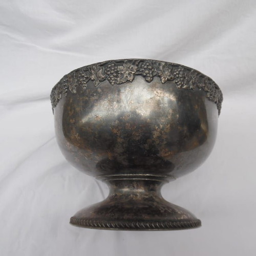 Prewar silver-plated decorative vessel from America