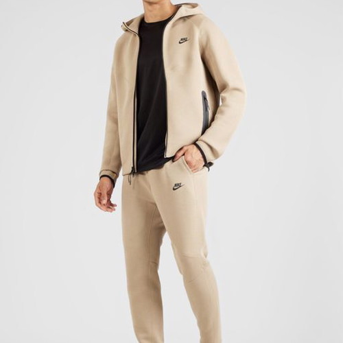 Nike Tech Fleece men's tracksuit beige new, size L