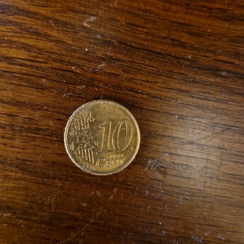 10 cents coin used