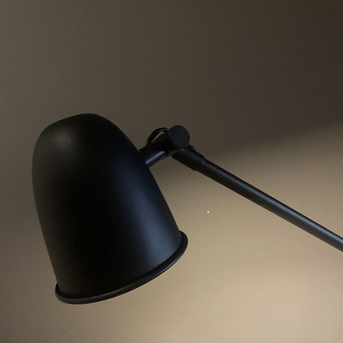 Ikea floor lamp like new, black metal adjustable