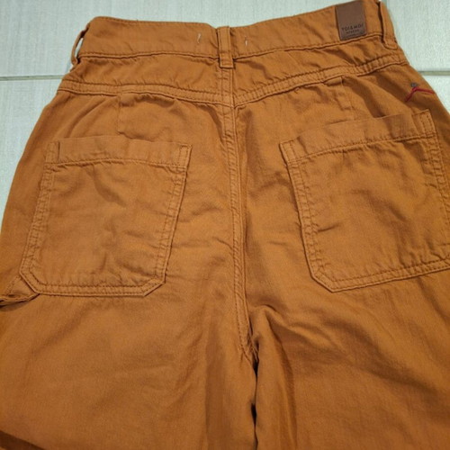 Toi Moi High-Waisted Jeans for Girls 16 Years Like New, Orange, XS