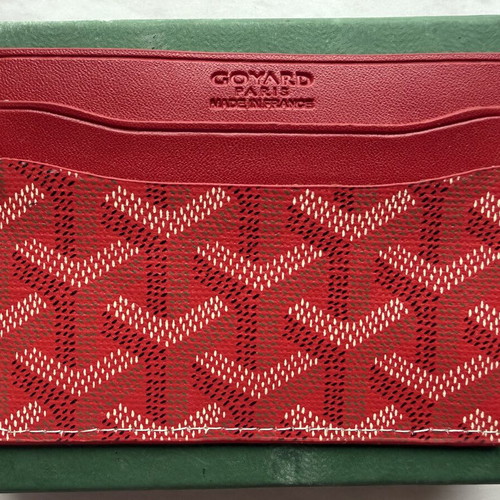 Goyard Card Holder new, red unisex
