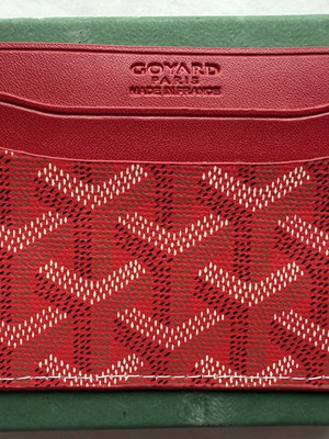 Goyard κόκκινος θήκη καρτών unisex καινούργιο