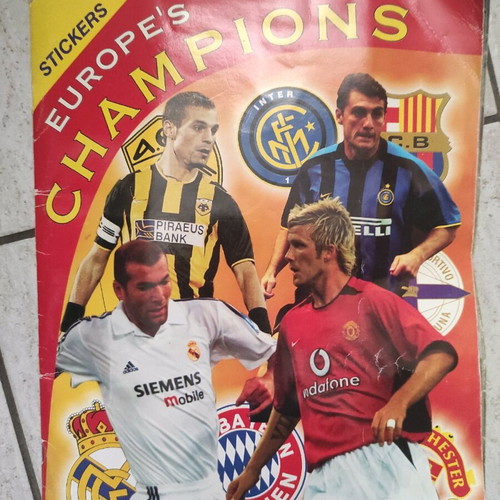 Stickers Europe's champions used sticker album
