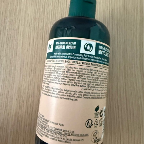 Body Shop recyclable bottle used